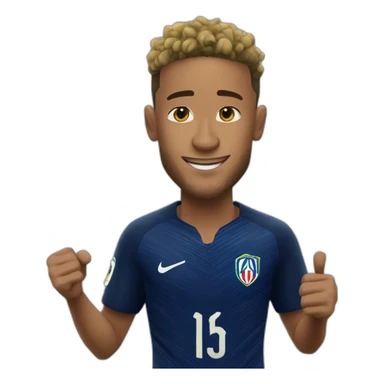 Neymar qui fait Un doigt d'honneur sticker