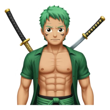 one piece zoro in land of wano sticker