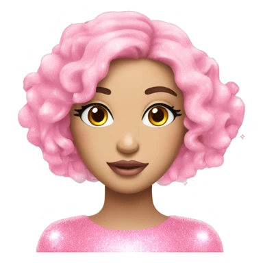 Fairy light pink perfume glitter sticker