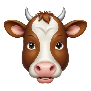 Cow with inspirational good morning  sticker