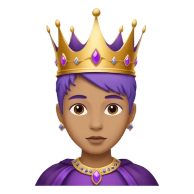 Purple royalty sticker