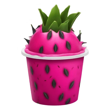 Dragon fruit refresher starbucks sticker