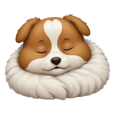 Doggy sleeping sticker