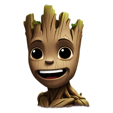 Groot Kissing sticker