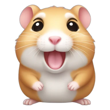 happy hamster sticker