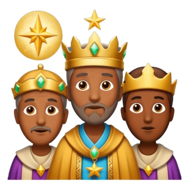 three wise men, add the star on top sticker