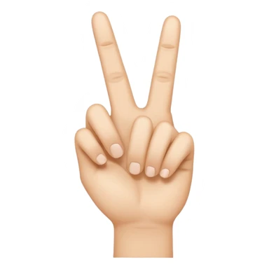 Solid White color Shh finger and hand emoji sticker