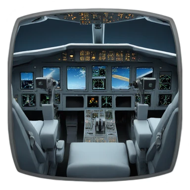 a plane cockpit sticker