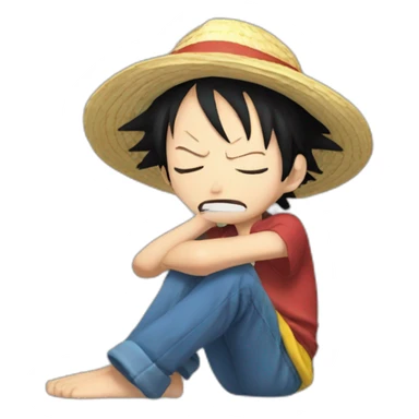 luffy qui dort sticker