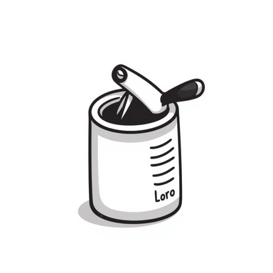 hand-drawn kitchen can opener with crank handle sticker