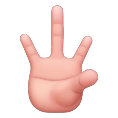 Little finger or pinkie sticker