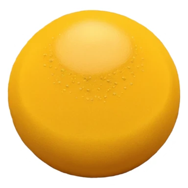 small loosely scattered mound of round mustard seeds in warm golden-yellow tones, each seed smooth tiny spherical with matte finish, varying slightly in shade, organic natural pile, no bowl spoon or extras, soft lighting, subtle shadows, emoji scale sticker