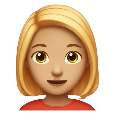 Girl with red cat sticker