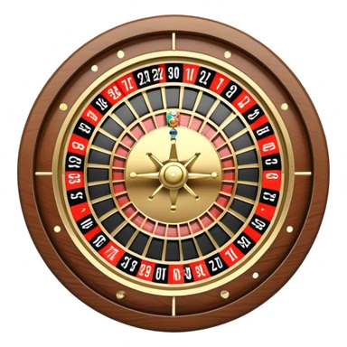 Roulette wheels with sections  sticker