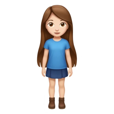 High resolution of ful body girl sticker