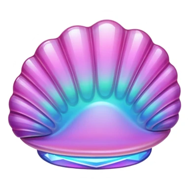 pink crystal clam sticker