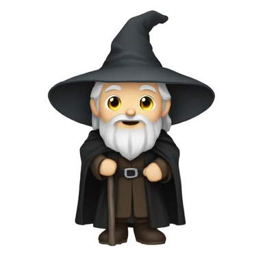 gandalf with black cloak sticker
