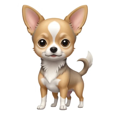 Grey-white Chihu dog sticker