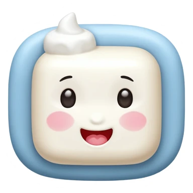 Marshmallow send kiss sticker