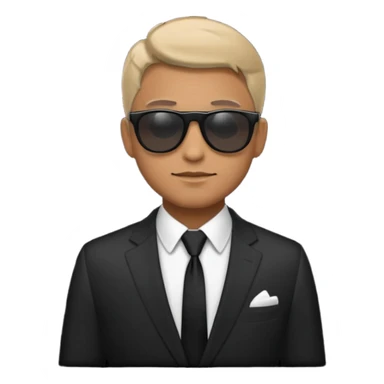 money, sunglasses, suit, man sticker