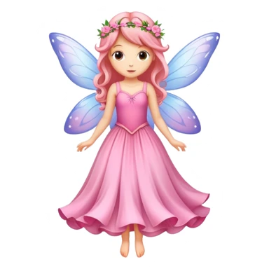 fairy with dress pink  sticker
