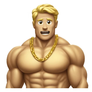 gold coin muscle sticker