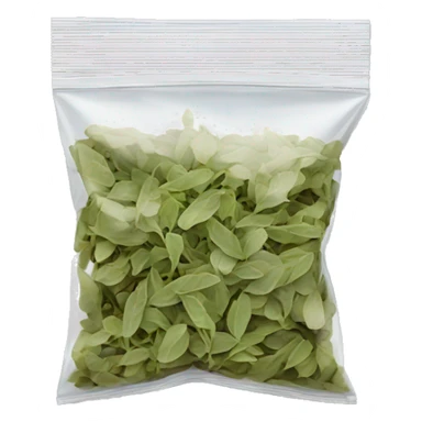 Ziploc bag with oregano sticker