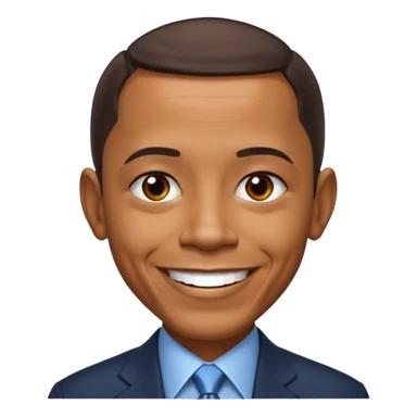 "Create a realistic portrait of Obama with natural lighting & soft background." sticker