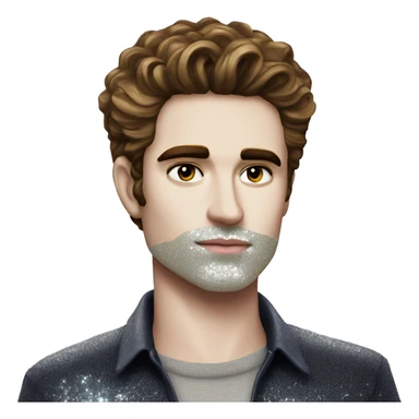 edward cullen with glitter skin sticker