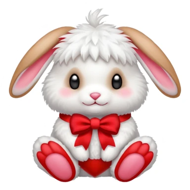 Peluche lapin noel cute sticker