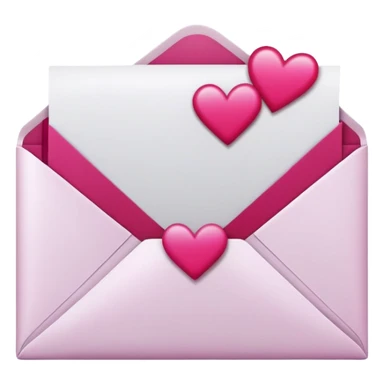 Romantic Red Pink Magenta White Silver Aesthetic Love Letter sticker