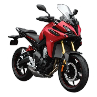 Yamaha tracer 9 GT 2021 Red with a rider on the leaning motorcycle roja sticker
