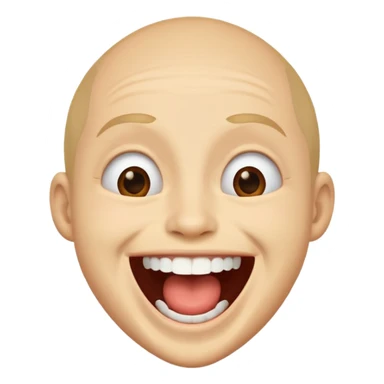 Person laughing loudly sticker