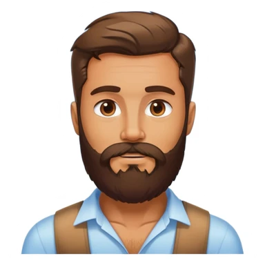 bearded man outdoors under sky sticker