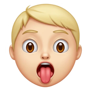 sticking tongue out in an antagonizing way sticker