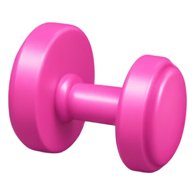 Cute pink plain dumbbells  sticker