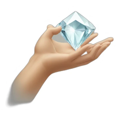 two hands forming a diamond sticker