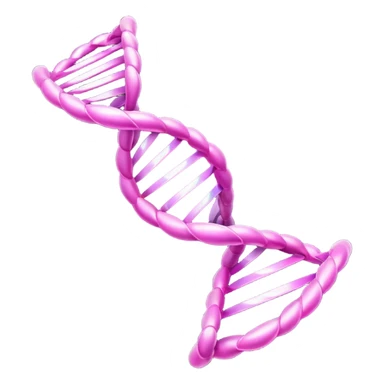 pink dna molecule sticker