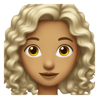 can u make an Algerian girl with medium length wavy hair sticker