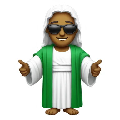 Christ the Redeemer in sunglasses sticker