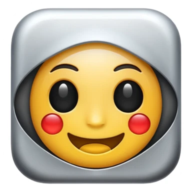 emoji de un celular iphone sticker