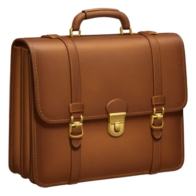 emoji de maletin marron de empleo sticker