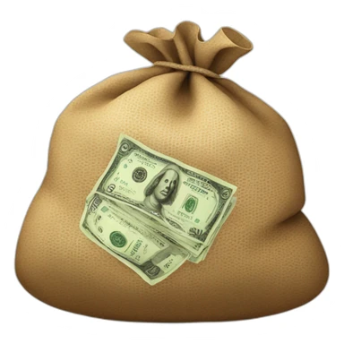sack of money sticker