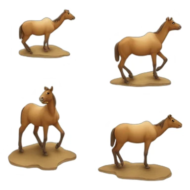 Chat sur un chameau sticker