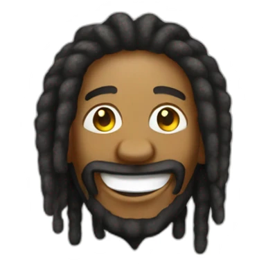 rastaman with a smile sticker