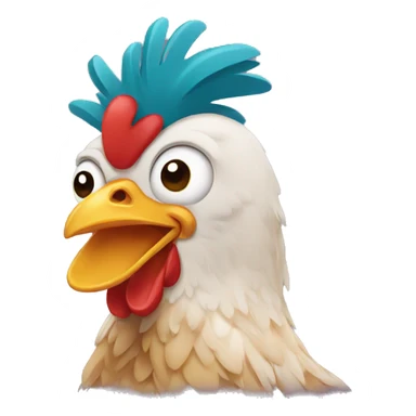 chicken twemoji sticker