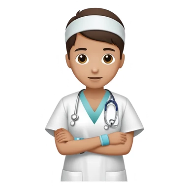 patient in a hospital gown with a medical wristband sticker