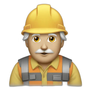 Trump as a cat engineer sticker