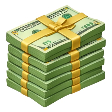 Small money stack sticker