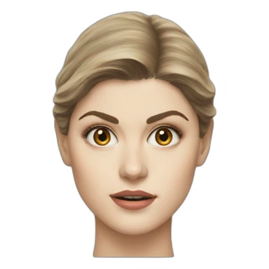 Alexandra Daddario tilted head sticker